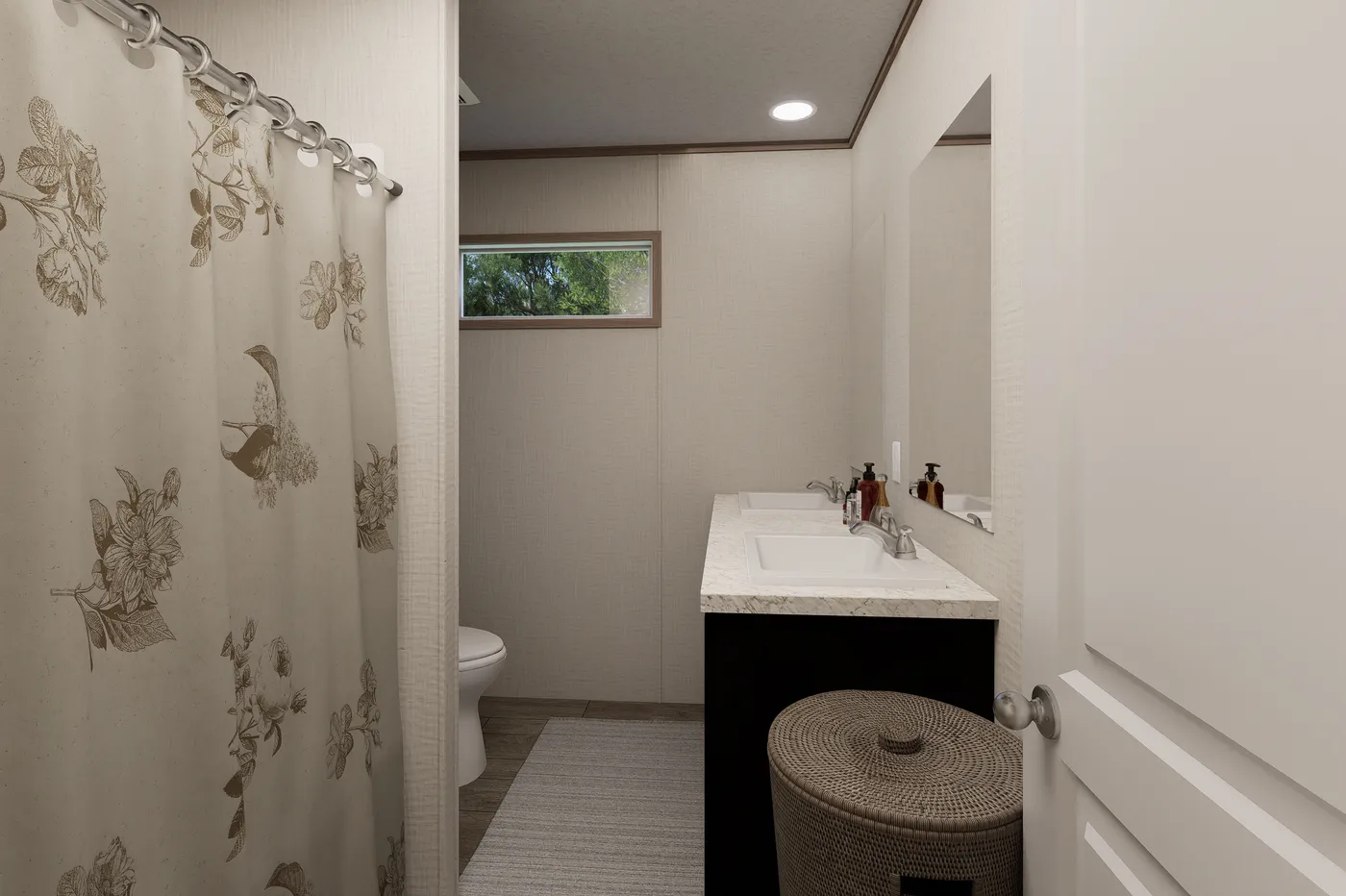 The ULTRA PRO HERCULES 28X68 3BR Guest Bathroom. This Manufactured Mobile Home features 3 bedrooms and 2 baths.