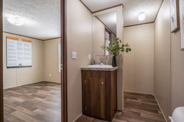 The ELATION Primary Bathroom. This Manufactured Mobile Home features 3 bedrooms and 2 baths.