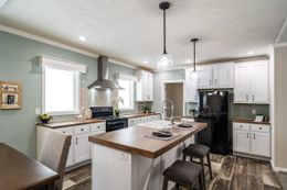 The CLASSIC 56D Kitchen. This Manufactured Mobile Home features 3 bedrooms and 2 baths.