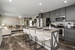 The RIVERVIEW Exterior. This Manufactured Mobile Home features 2 bedrooms and 2 baths.