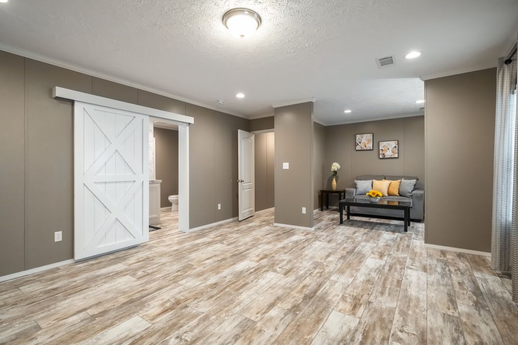 The CASCADE Primary Bedroom. This  Home features 4 bedrooms and 2 baths.
