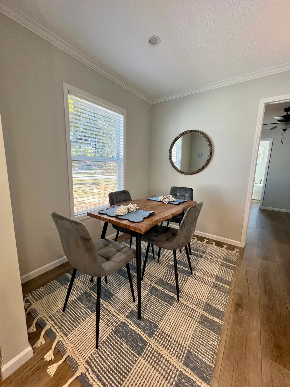 The THE TRUMAN Dining Room. This Manufactured Mobile Home features 3 bedrooms and 2 baths.