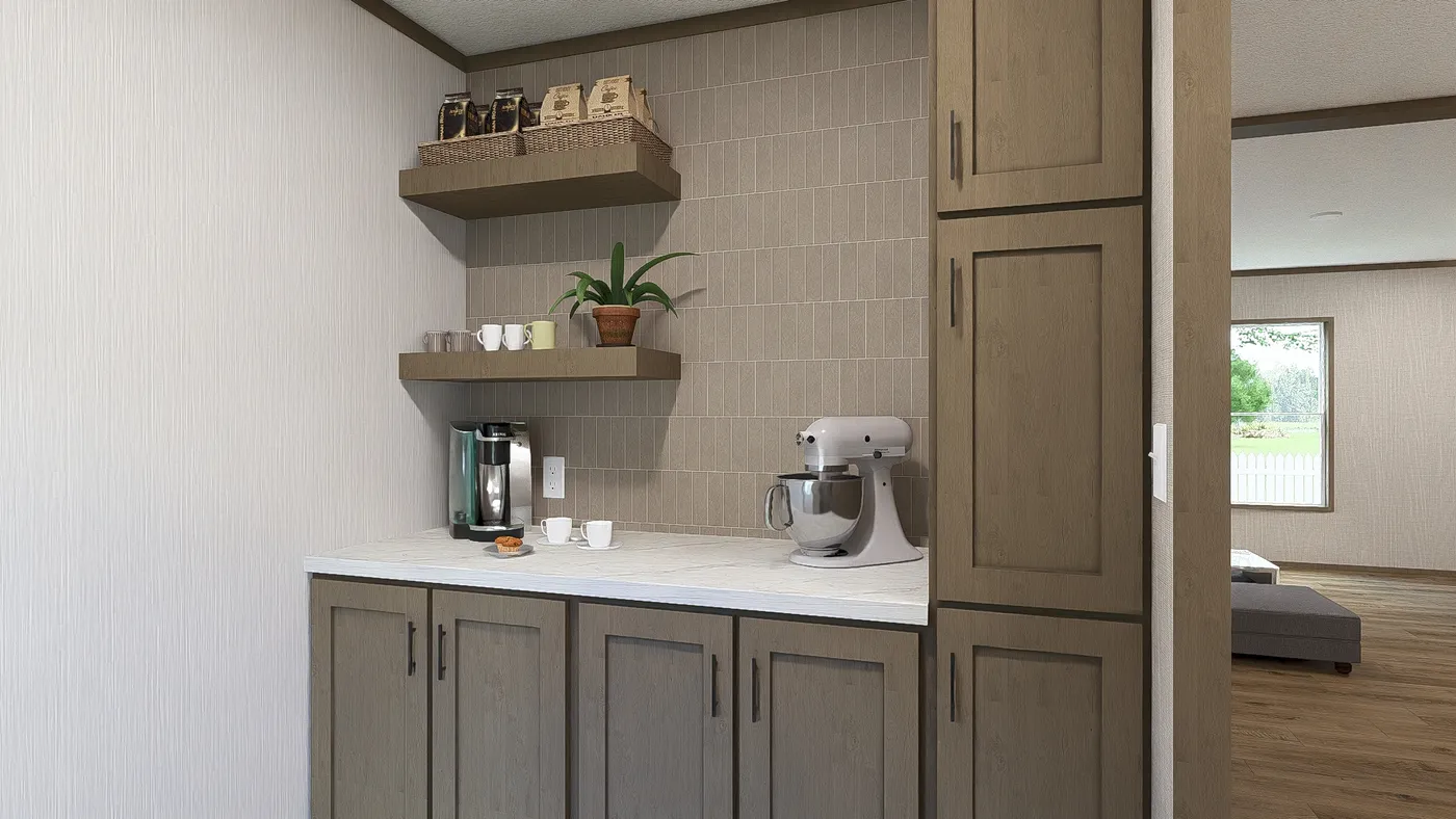 The DRAKE Kitchen. This Manufactured Mobile Home features 3 bedrooms and 2 baths.