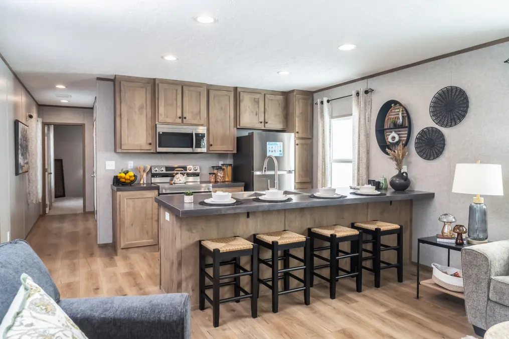 The WARRIOR Kitchen. This Home features 2 bedrooms and 2 baths.