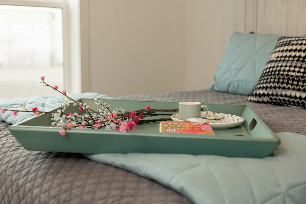 The HEY JUDE Bedroom. This Manufactured Mobile Home features 4 bedrooms and 2 baths.