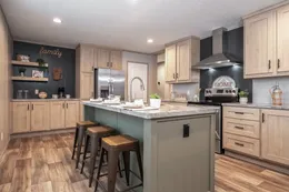 The RAINIER Kitchen. This Manufactured Mobile Home features 4 bedrooms and 3 baths.