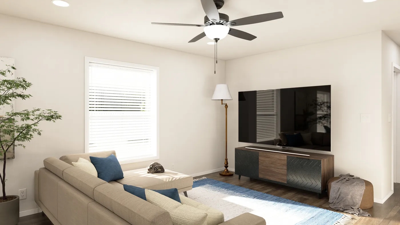 The DRM682F 68'              DREAM Family Room. This Manufactured Mobile Home features 4 bedrooms and 2 baths.