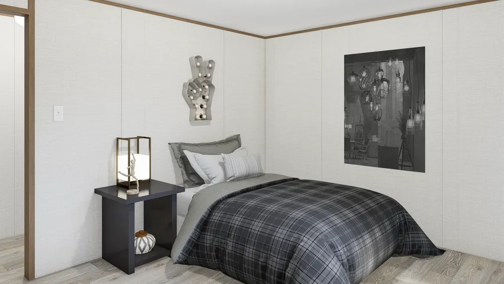 The GLORY Guest Bedroom. This Manufactured Mobile Home features 3 bedrooms and 2 baths.