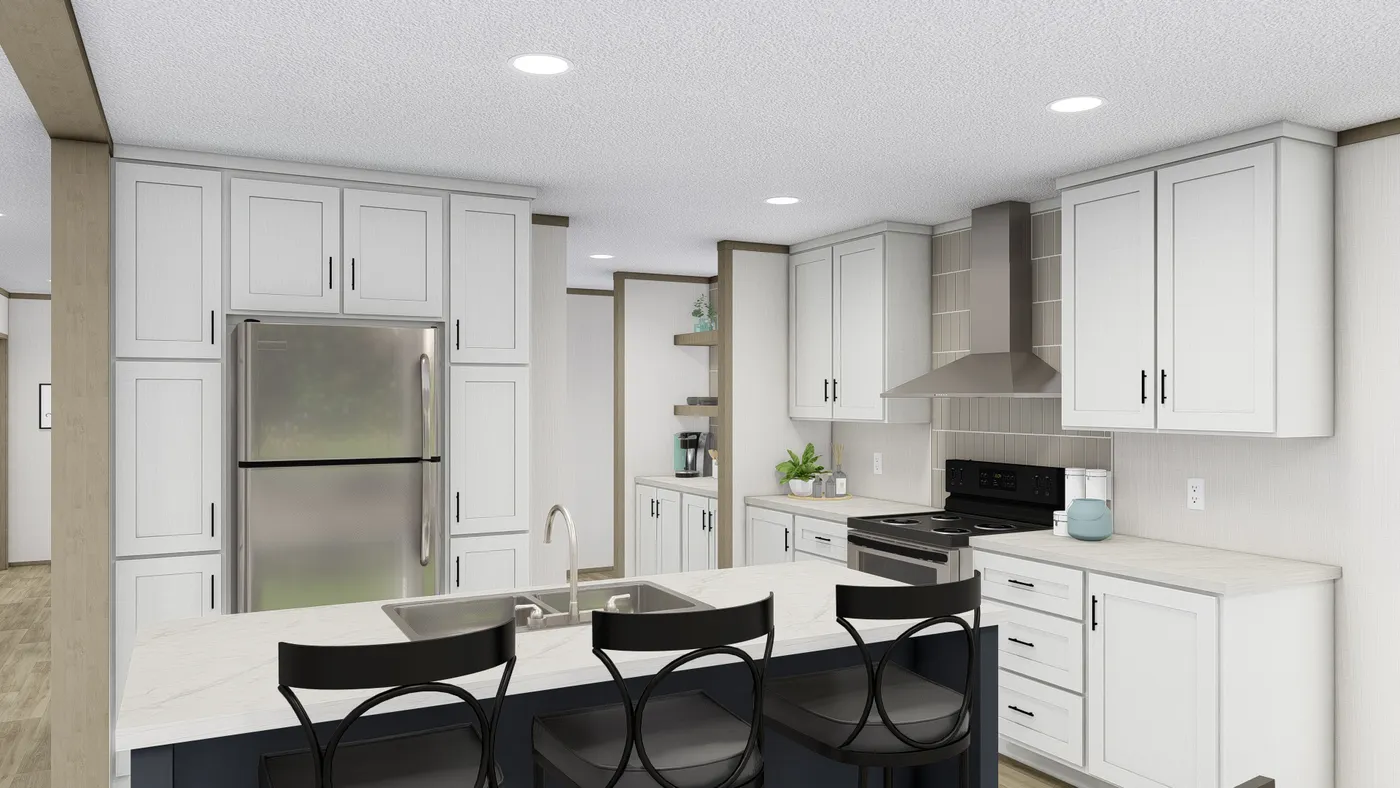 The COOK Kitchen. This Manufactured Mobile Home features 3 bedrooms and 2 baths.