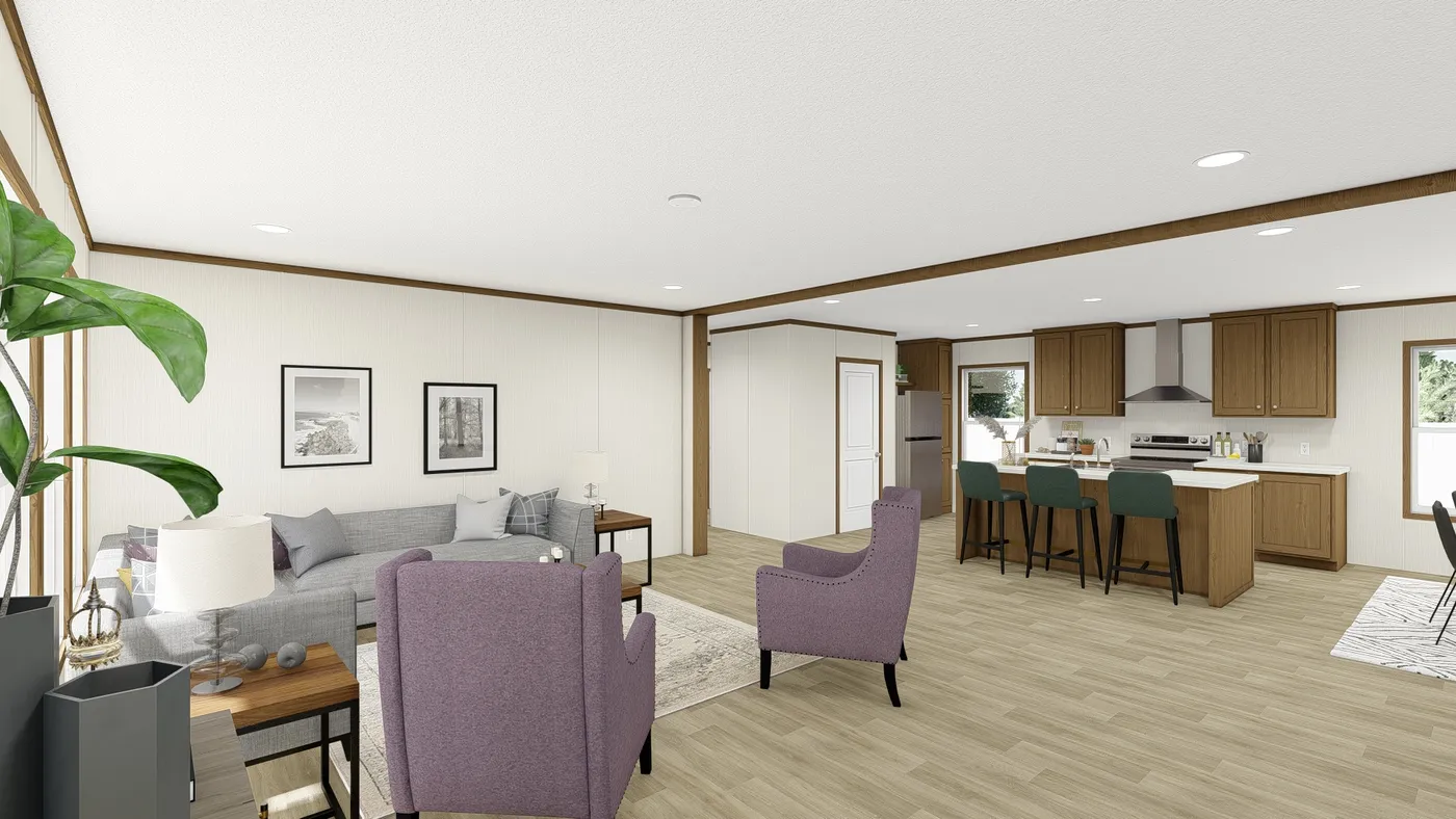 The THE EMPOWER Foyer. This Manufactured Mobile Home features 4 bedrooms and 2 baths.