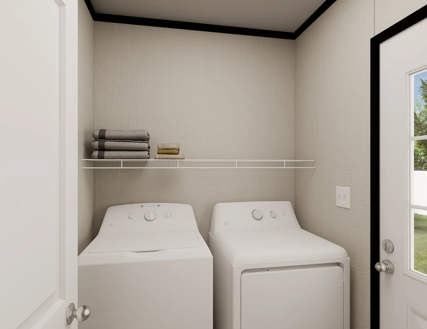 The ULTRA FLEX Utility Room. This Manufactured Mobile Home features 3 bedrooms and 2 baths.