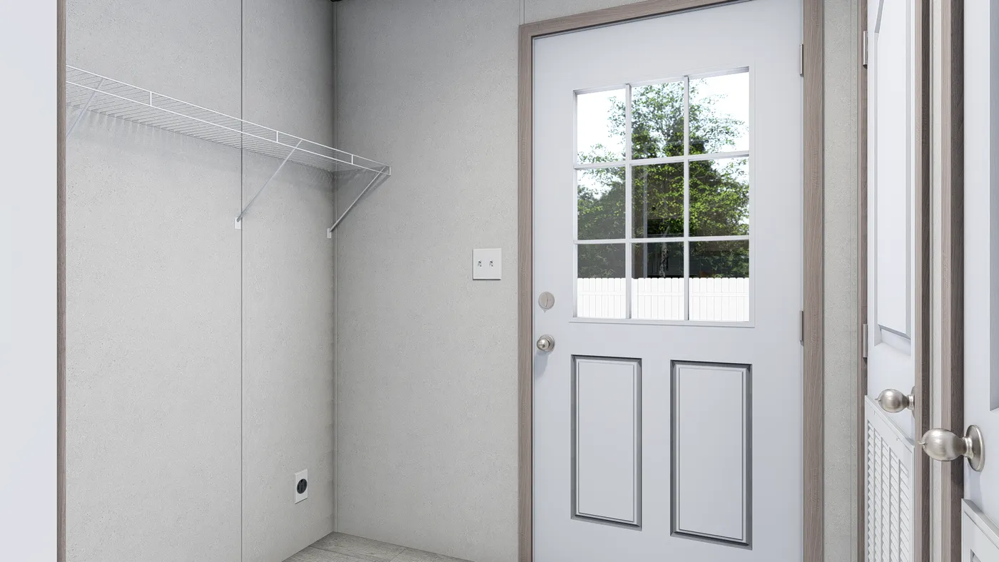 The 6014-4701 THE PULSE Utility Room. This Manufactured Mobile Home features 2 bedrooms and 2 baths.
