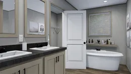 The LEO Primary Bathroom. This Manufactured Mobile Home features 3 bedrooms and 2 baths.