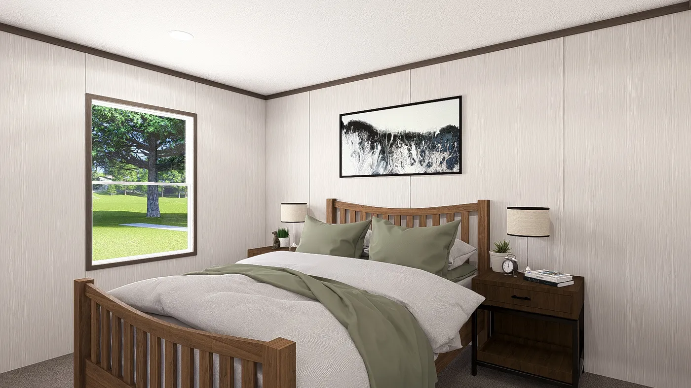 The LEGEND 28X68 Bedroom. This Manufactured Mobile Home features 4 bedrooms and 2 baths.