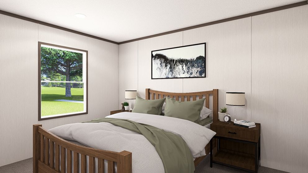 The LEGEND 28X68 Bedroom. This Manufactured Mobile Home features 4 bedrooms and 2 baths.
