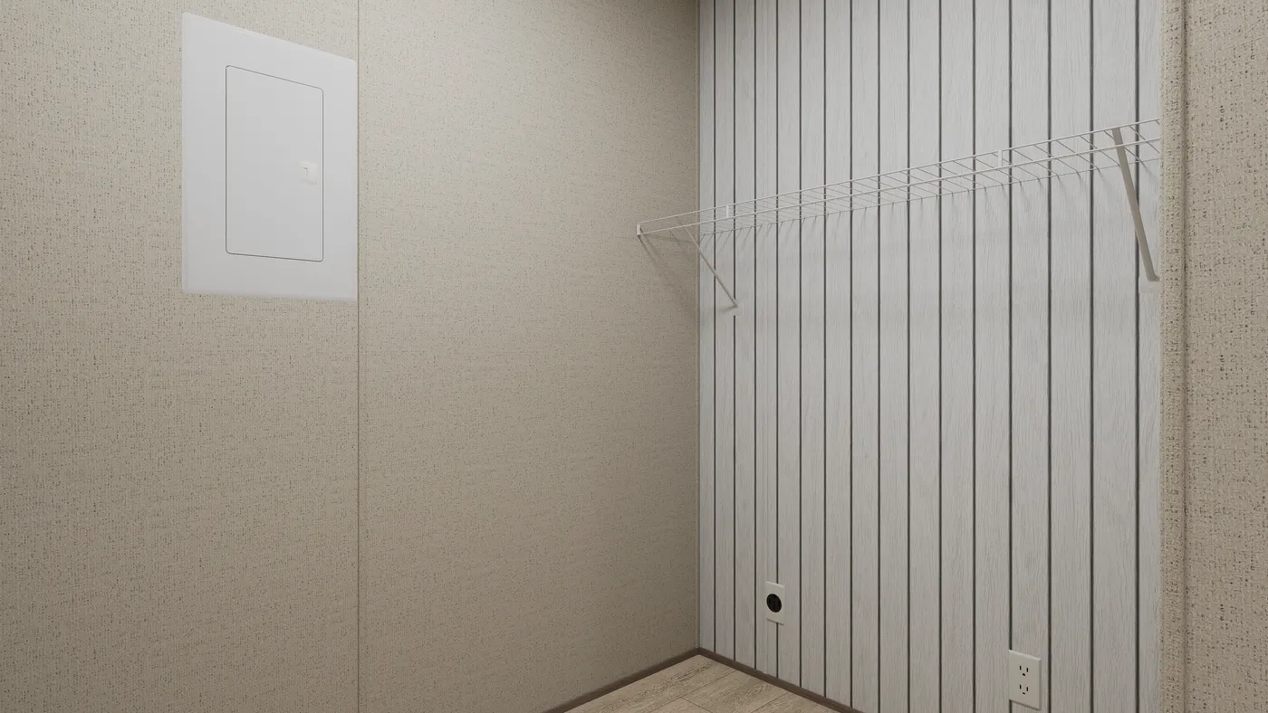 The THE ANNIVERSARY 76 Utility Room. This Manufactured Mobile Home features 3 bedrooms and 2 baths.