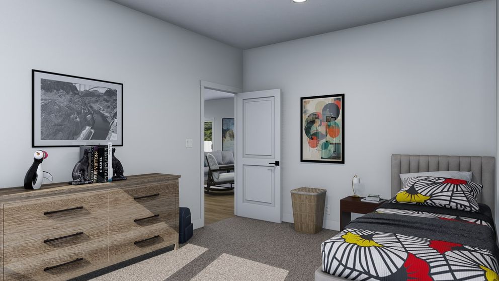 The GRAND Bedroom. This Manufactured Mobile Home features 4 bedrooms and 3 baths.