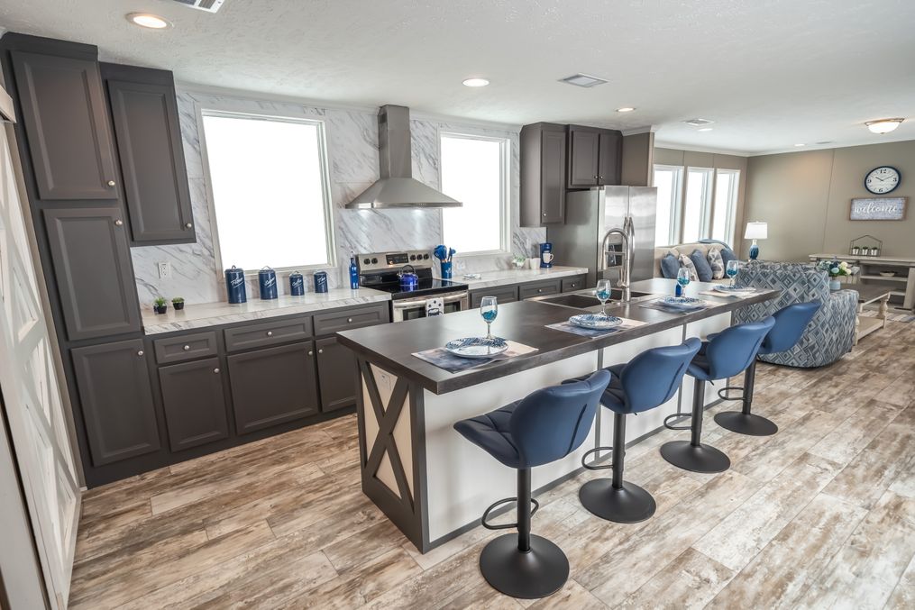 The MAJOR Kitchen. This Manufactured Mobile Home features 3 bedrooms and 2 baths.