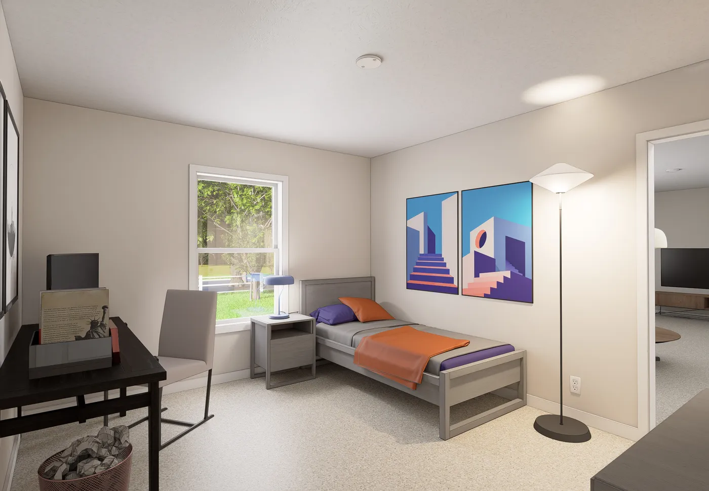 The 5031 IMAGINE Guest Bedroom. This Manufactured Mobile Home features 3 bedrooms and 2 baths.