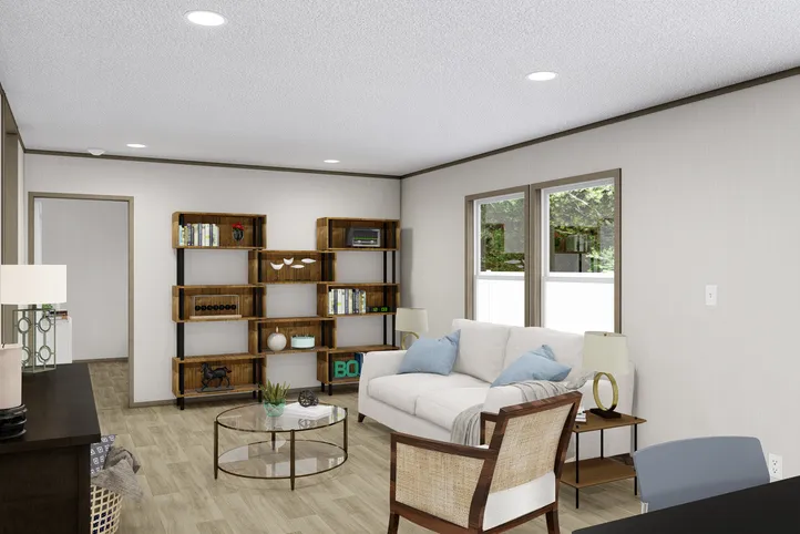 The MOROCCO Family Room. This Manufactured Mobile Home features 4 bedrooms and 2 baths.