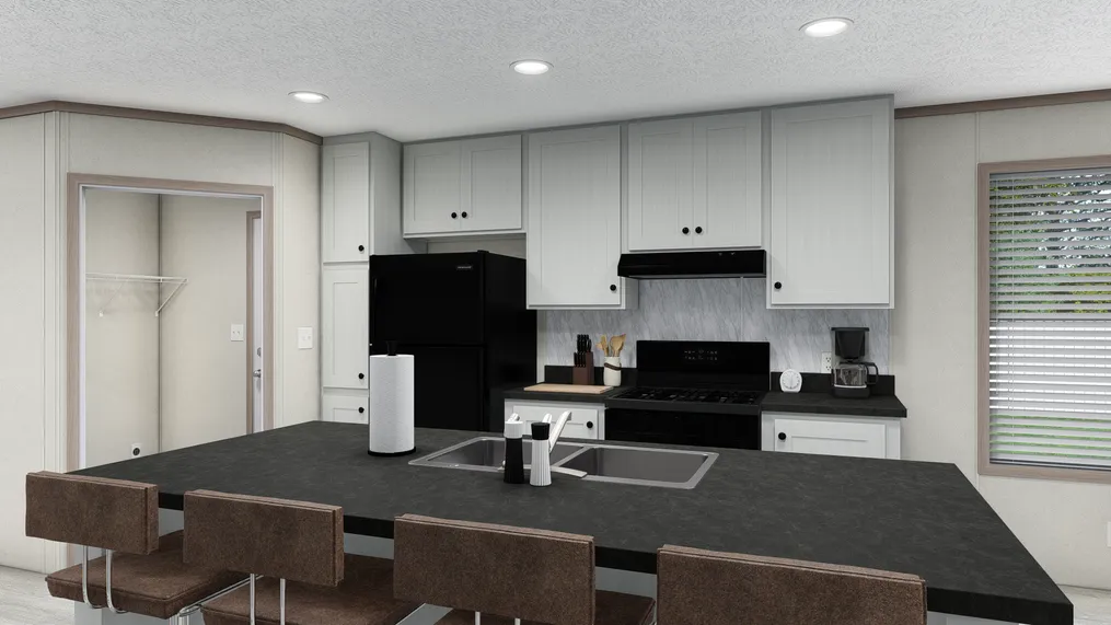 The 7616-4700 THE PULSE Kitchen. This Manufactured Mobile Home features 3 bedrooms and 2 baths.