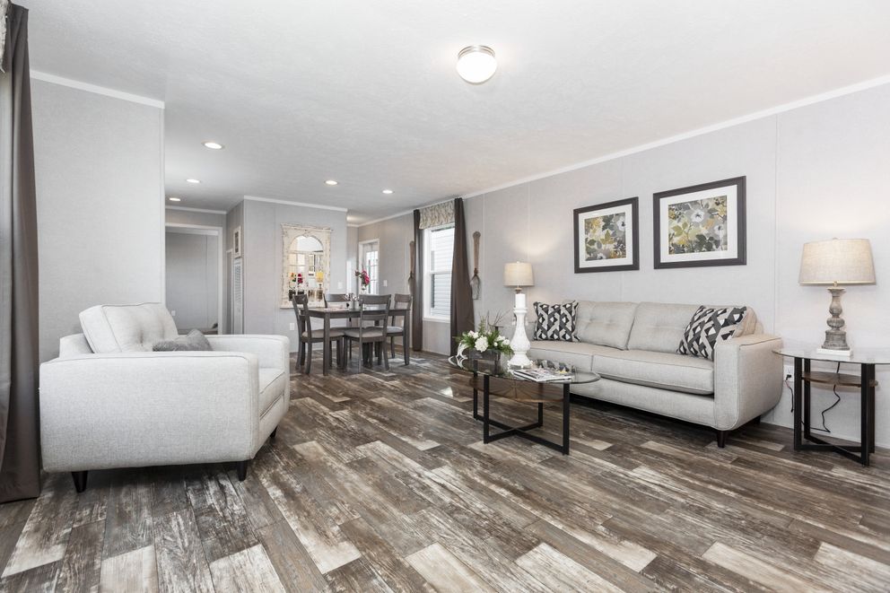 The SAPPHIRE Dining Area. This Manufactured Mobile Home features 3 bedrooms and 2 baths.