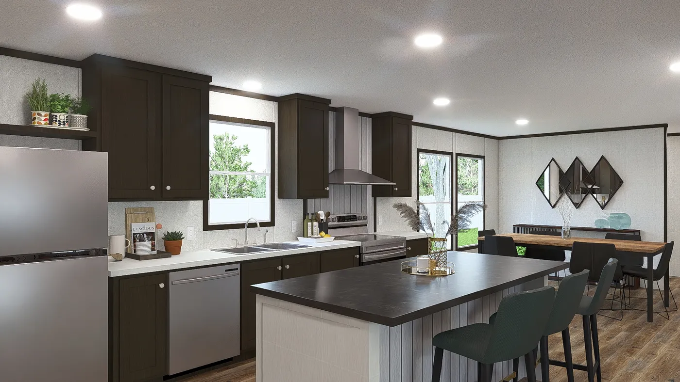 The OCCASION Kitchen. This Manufactured Mobile Home features 4 bedrooms and 2 baths.