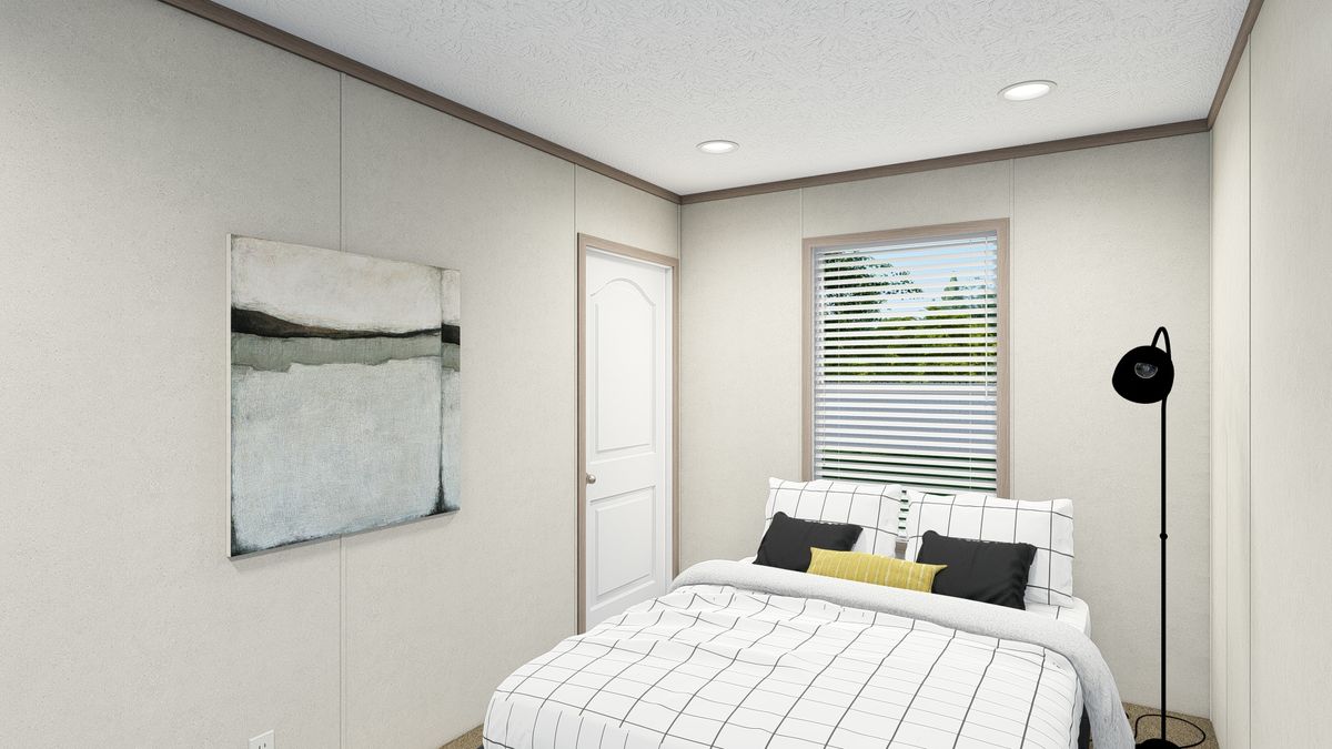 The 4816-4790 THE PULSE Primary Bathroom. This Manufactured Mobile Home features 2 bedrooms and 1 bath.