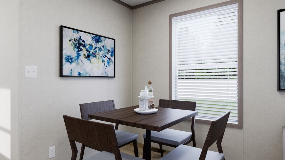 The 5614-CC02 CLEARPATH 56 Dining Room. This Manufactured Mobile Home features 2 bedrooms and 2 baths.