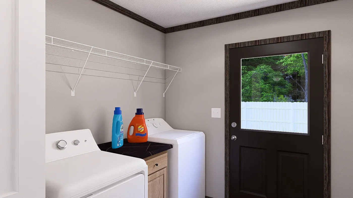 The THE JACKSON Utility Room. This Manufactured Mobile Home features 4 bedrooms and 2 baths.