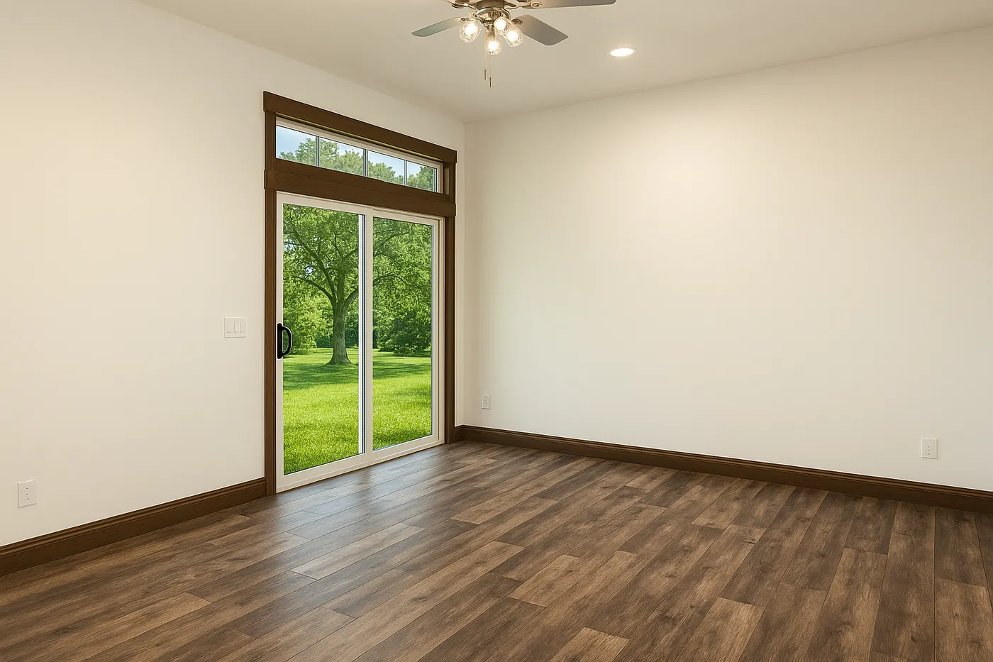 The LEGEND 402 MOD Living Room. This Modular Home features 3 bedrooms and 2 baths.