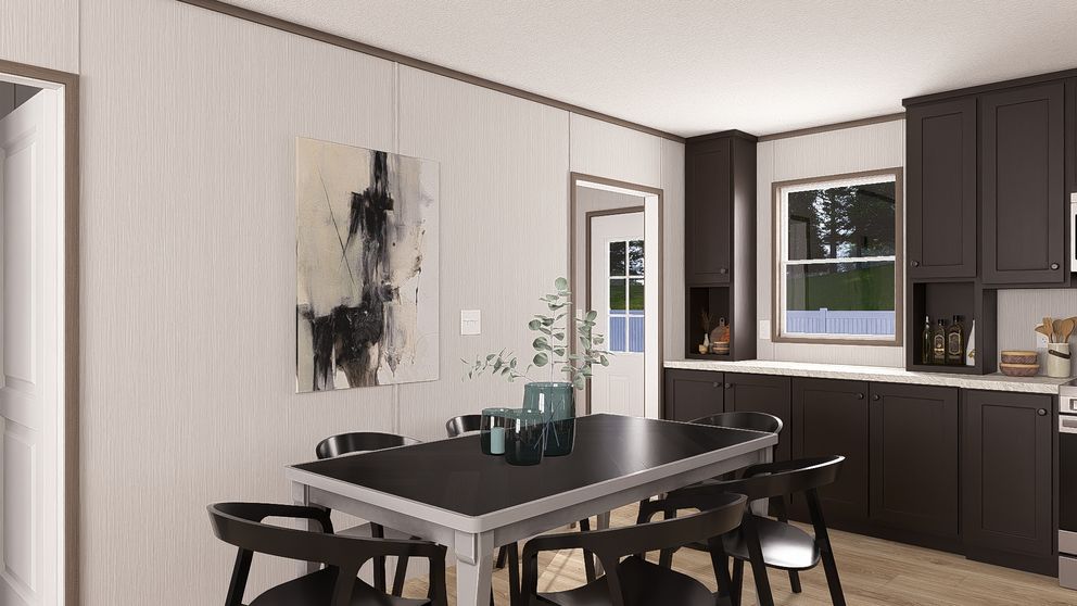 The ULTRA PRO 3 BR 28X56 Dining Room. This Manufactured Mobile Home features 3 bedrooms and 2 baths.