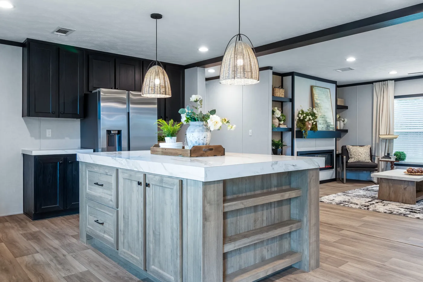 The ODYSSEY Kitchen. This Manufactured Mobile Home features 4 bedrooms and 2 baths.