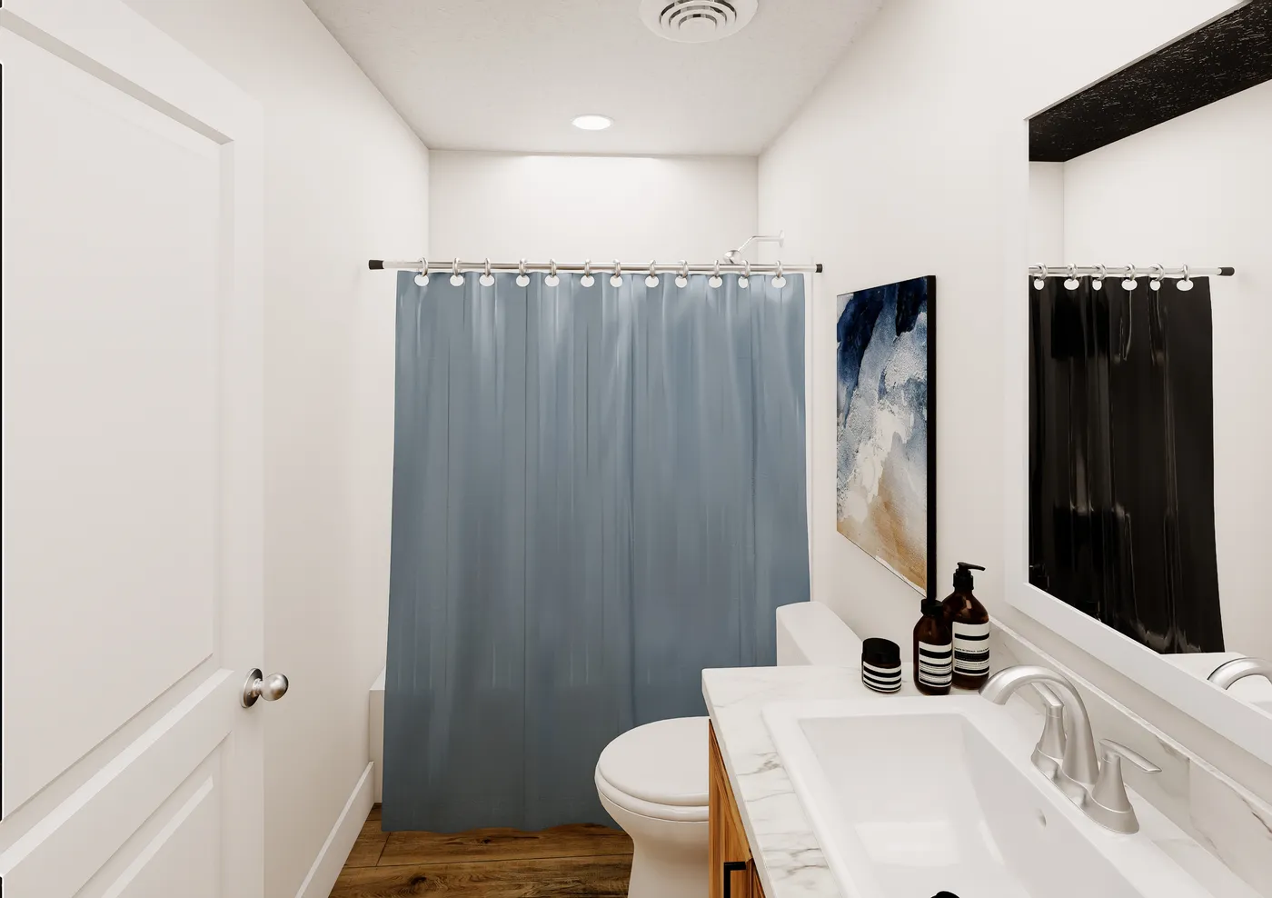 The ANNIVERSARY 2848 Guest Bathroom. This Manufactured Mobile Home features 3 bedrooms and 2 baths.