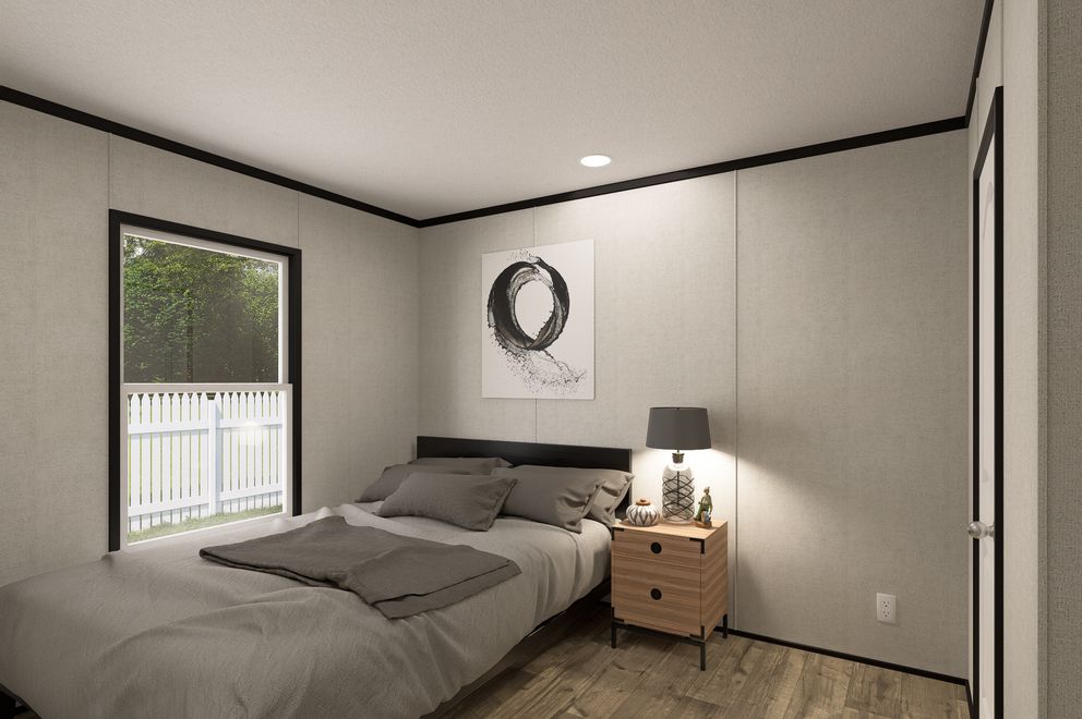 The THE MOUNTAINEER 48 Bedroom. This Manufactured Mobile Home features 3 bedrooms and 2 baths.