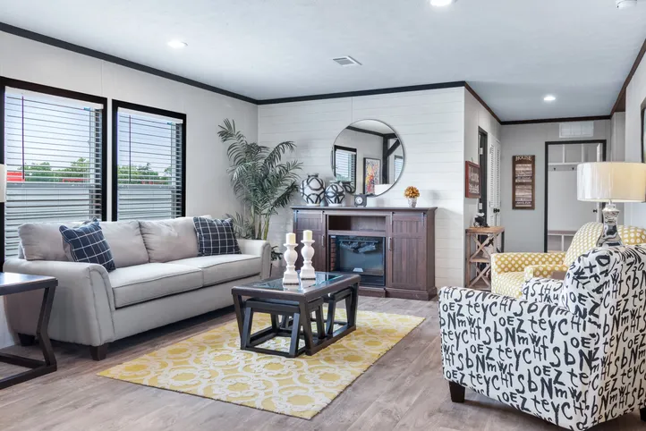 The HERCULES Den. This Manufactured Mobile Home features 4 bedrooms and 2 baths.