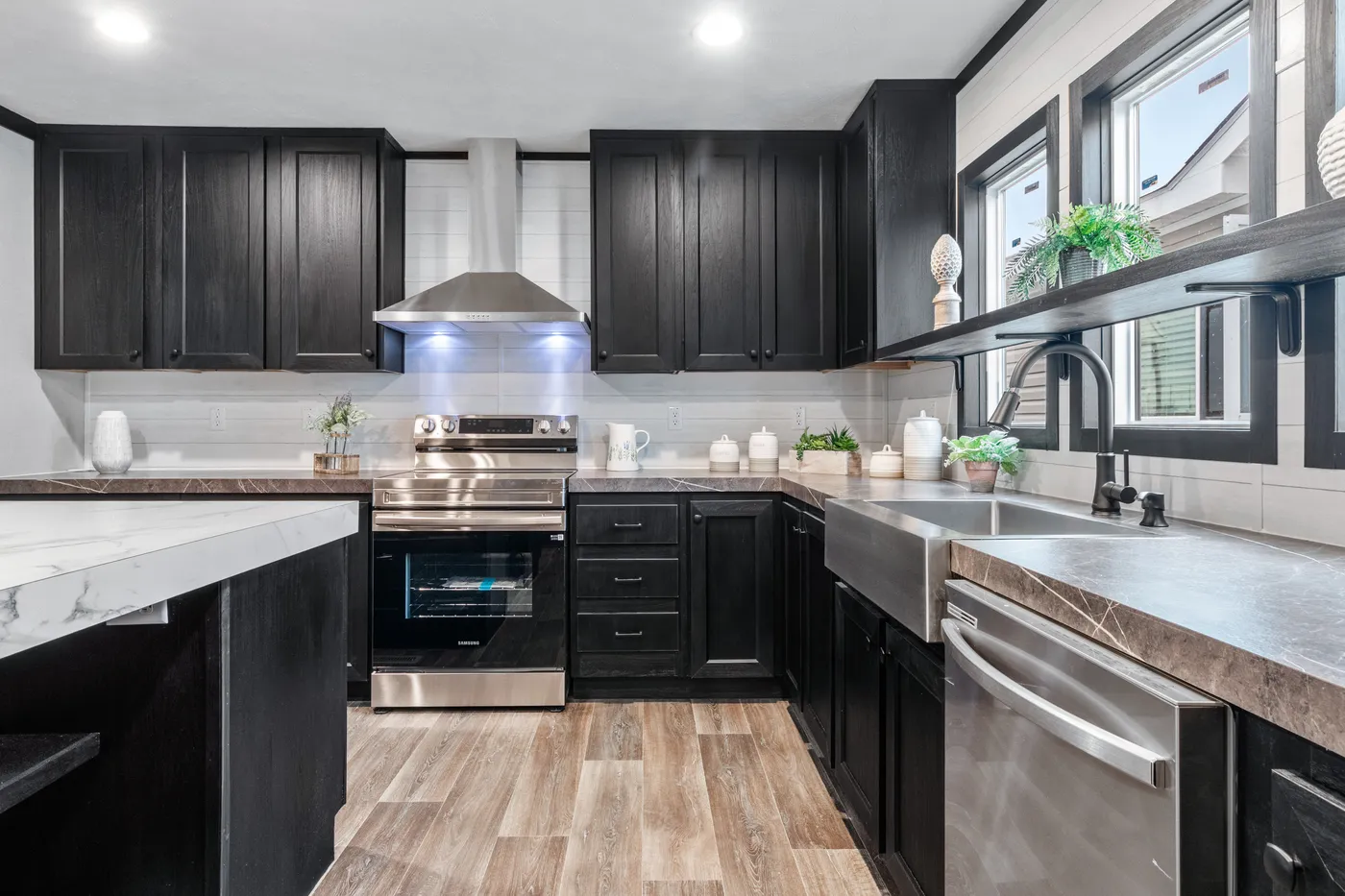 The THE RENEGADE Kitchen. This Manufactured Mobile Home features 3 bedrooms and 2 baths.