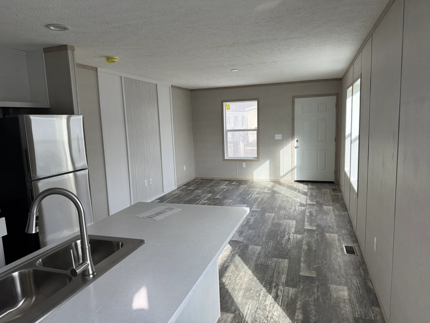 The ONYX Kitchen. This Manufactured Mobile Home features 1 bedroom and 1 bath.