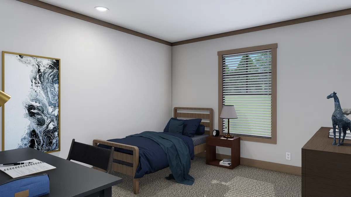 The NELLIE Bedroom. This Manufactured Mobile Home features 4 bedrooms and 2 baths.
