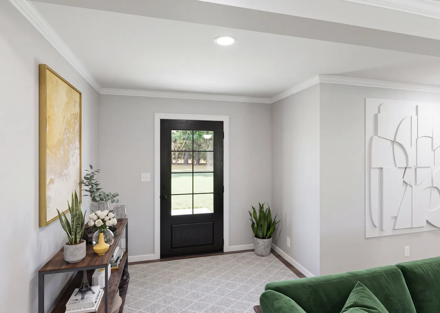 The THE ROOSEVELT Foyer. This Manufactured Mobile Home features 4 bedrooms and 3 baths.