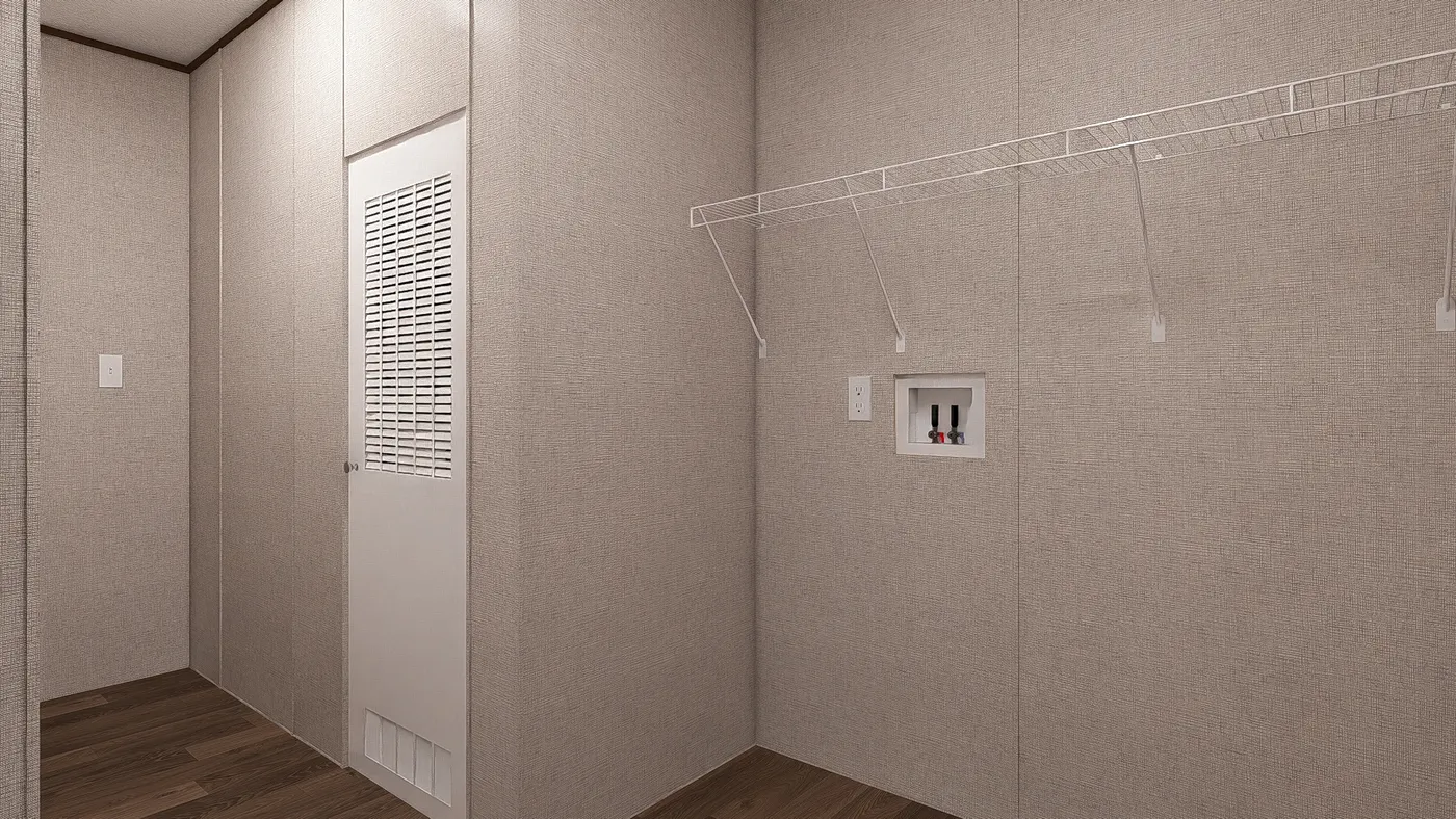 The OAK Utility Room. This Manufactured Mobile Home features 4 bedrooms and 2 baths.