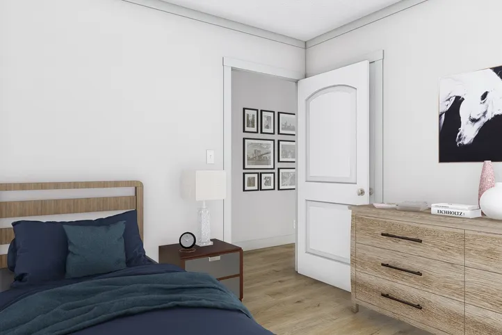 The HEY JUDE Bedroom. This Manufactured Mobile Home features 5 bedrooms and 2 baths.
