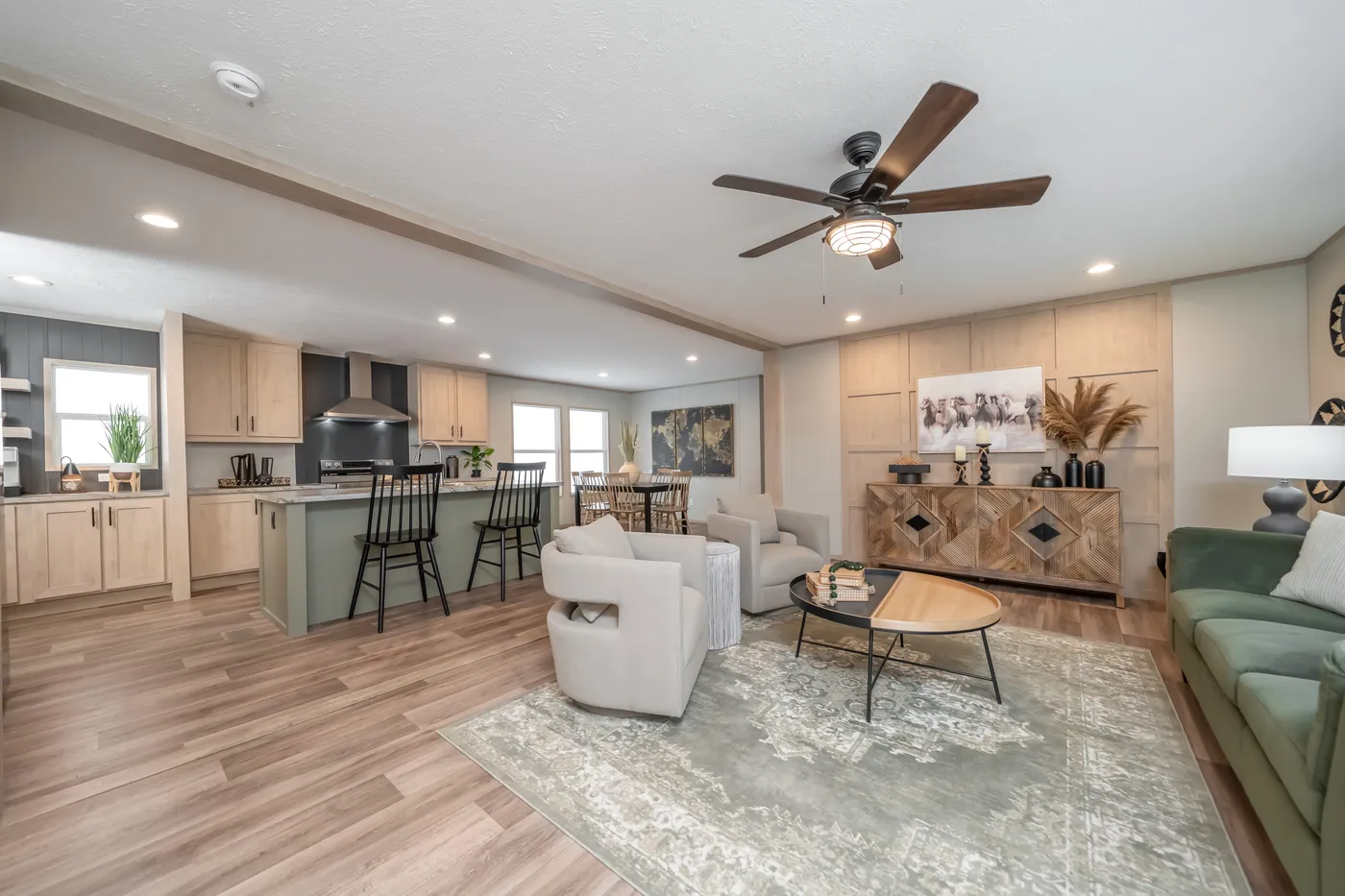 The CROCKETT Exterior. This Manufactured Mobile Home features 3 bedrooms and 2 baths.