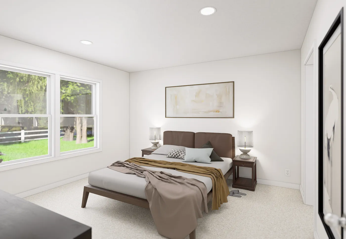 The 5017 IMAGINE Primary Bedroom. This Manufactured Mobile Home features 3 bedrooms and 2 baths.