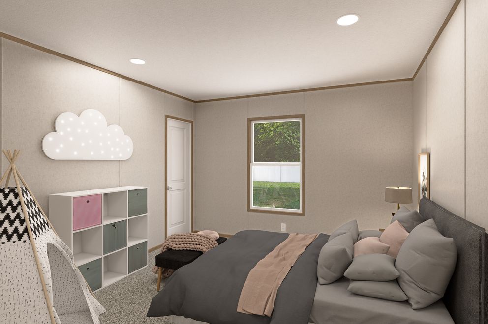 The THE EAGLE 52 Bedroom. This Manufactured Mobile Home features 3 bedrooms and 2 baths.