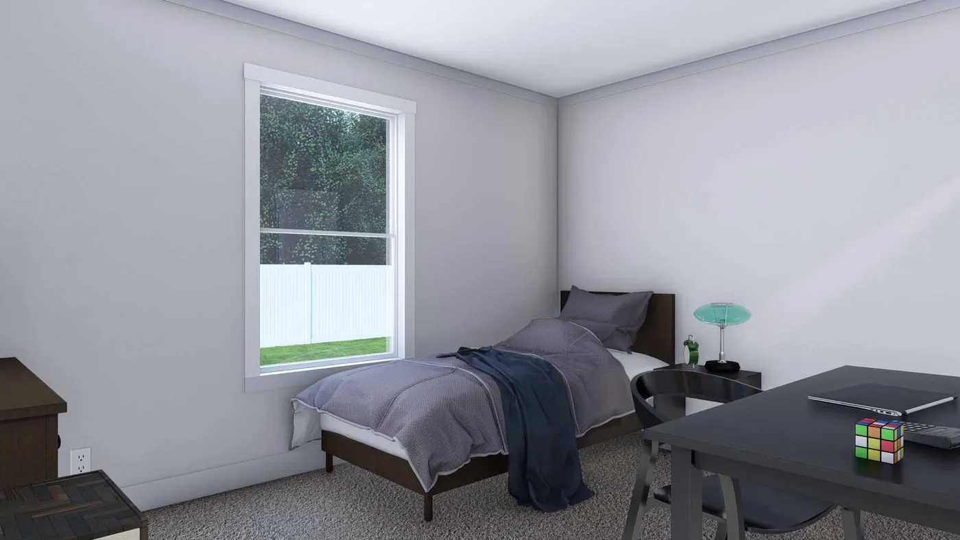 The YELLOW SUBMARINE Bedroom. This Manufactured Mobile Home features 5 bedrooms and 2 baths.