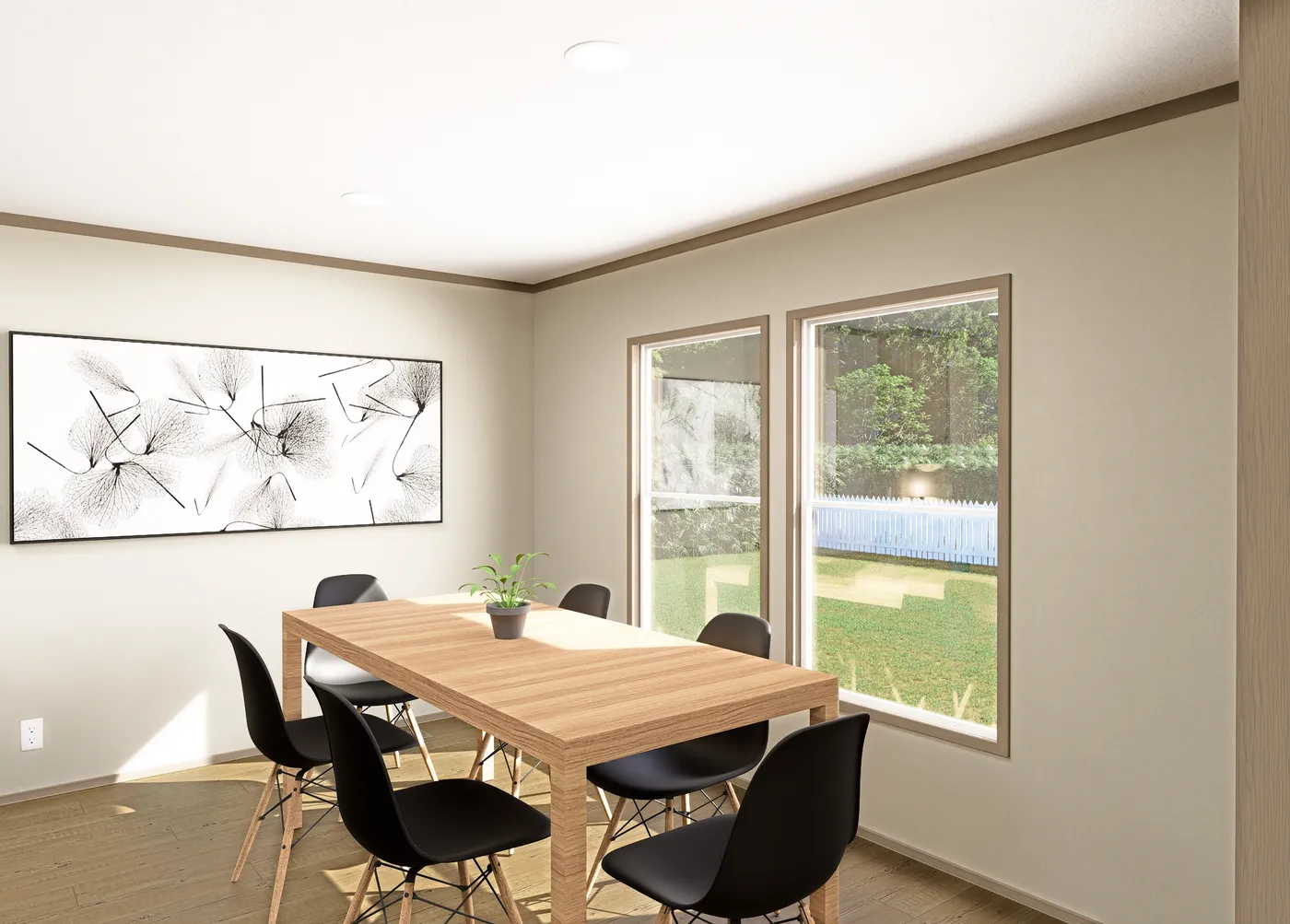 The COOK Dining Area. This Manufactured Mobile Home features 3 bedrooms and 2 baths.