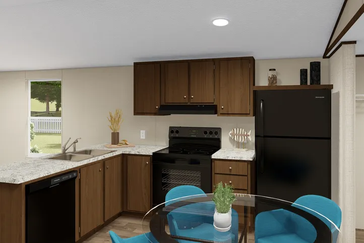 The ELATION Kitchen. This Manufactured Mobile Home features 3 bedrooms and 2 baths.