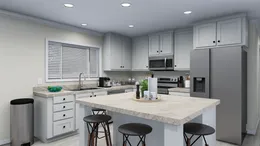 The 5402 "CANYON" 6616 Kitchen. This Manufactured Mobile Home features 3 bedrooms and 2 baths.