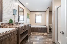 The HARDIN Primary Bathroom. This Manufactured Mobile Home features 3 bedrooms and 2 baths.
